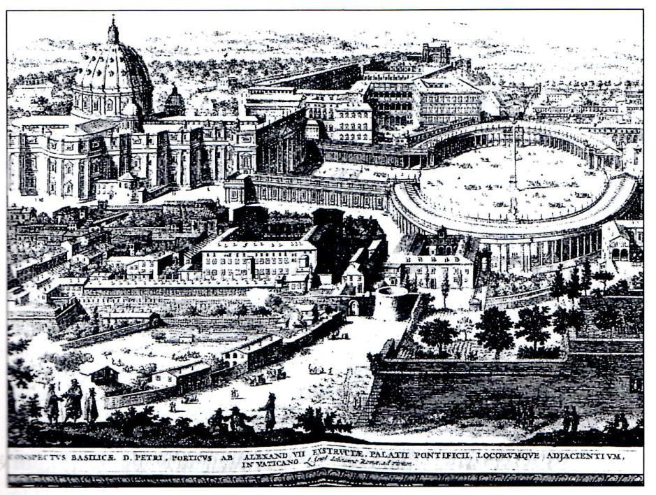 Vista de San Pedro del Vaticano