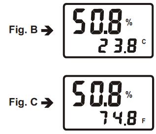 OPCIONES DE MODO (1) Retire la cubierta protectora del sensor (2) Encienda el medidor presionando el botón ON/OFF. (Ver fig.