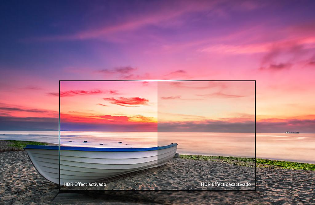 La tecnología exclusiva de LG de Active HDR permite optimizar la calidad de imagen cuadro por cuadro Lee