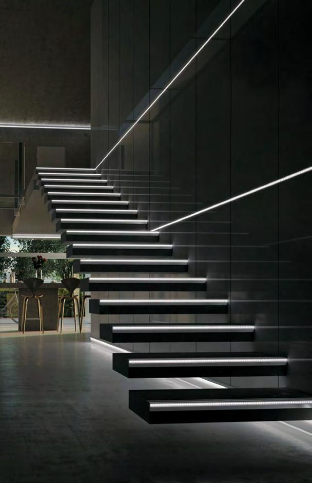 BARCELONA LUME stair profiles Alu anodized profile which provides linear