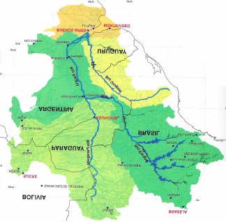 Fuente: SSRH (2002) Cuenca del Plata CARACTERÍSTICAS FÍSICO-NATURALES Al río Paraguay se lo describe como un río de escasa pendiente.