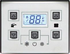 Ventajas para el usuario CALDERAS MURALES PANEL DE CONTROL DIGITAL INFORMACIÓN DEL MENÚ 1 3 Botón para regular la temperatura de calefacción Al presionar los botones 3 y 5 al mismo tiempo, entramos