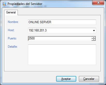 Presionar el ícono de la izquierda para crear un nuevo servidor Asigne un nombre al servidor.