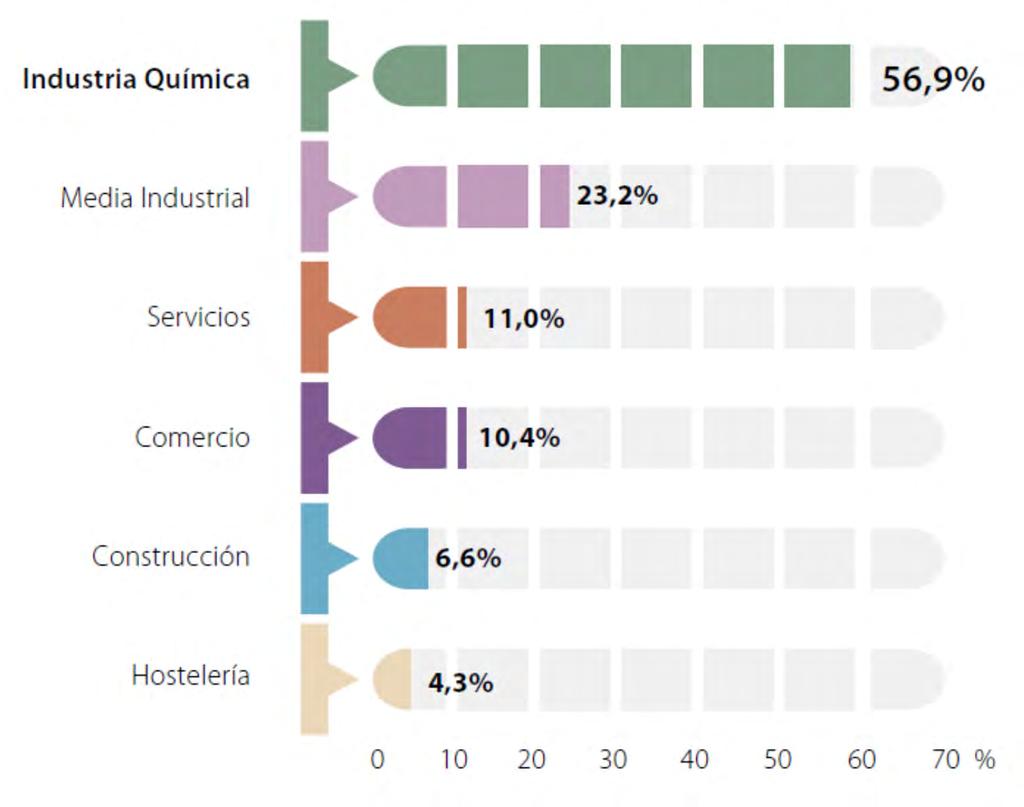 Situación y Perspectivas del Sector Químico Español Empresas Innovadoras 2015 (% de