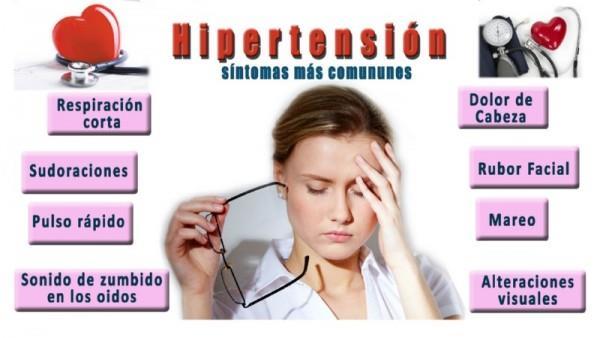 SINTOMAS DE HIPERTENSION La mayoría de los casos de hipertensión