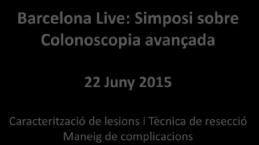 Barcelona Live: Simposi sobre