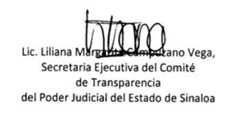 PODER JUDICIAL DEL ESTADO DE SINALOA UNIDAD DE TRANSPARENCIA CARÁTULA: VERSIONES PÚBLICAS DE LAS ACTAS DE SESIONES PLENARIAS 116 y 120 de la Ley General de Transparencia y Acceso a la Información