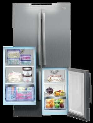 puedes ajustar las temperaturas del frigorífico y del congelador de forma rápida e independiente, así como todas las funciones que te ofrece.