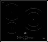 Dimensiones placa (cm): 5,5 x 58 x 51 2 zonas de inducción 9 Niveles de cocción Touch Control directo Temporizador Bloqueo del display Color: Negro Dimensiones