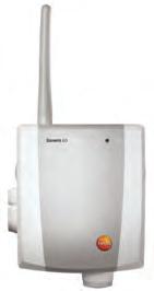 Convertidor/Extender testo Saveris Conectando un convertidor o un extender a una toma Ethernet, la señal de radio se convierte en una señal Ethernet.