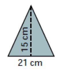 TRES MÓDULO - Ámbito Científico-Tecnológico En estos ejercicios, hacer un dibujo de la figura, y poner siempre las fórmulas empleadas.. Calcula el área y el perímetro del siguiente triángulo.