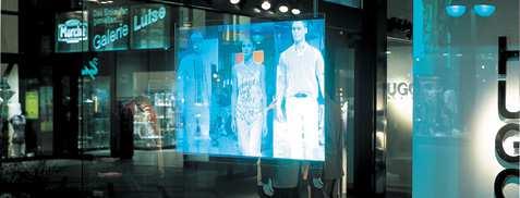 Fuente: Sensor Floor Pantallas holográficas Las pantallas holográficas (HOLO screens) son proyecciones holográficas que se emplean por ahora en aplicaciones de puntos de venta en tiendas,