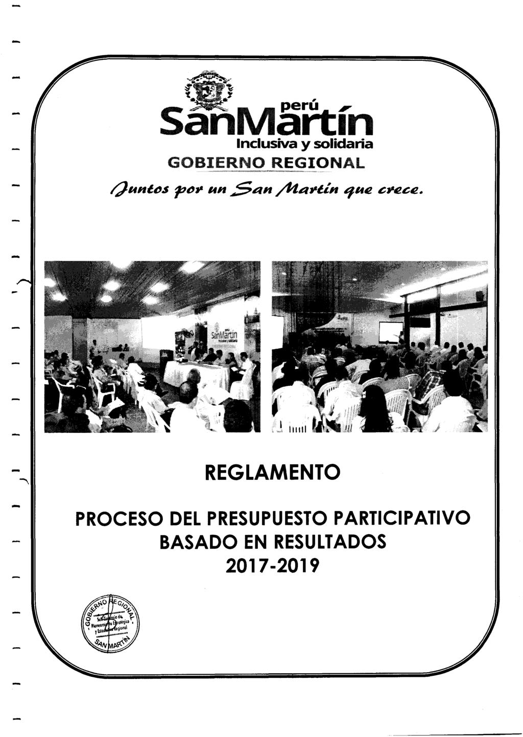 SanMáñ:ín Inclusiva y solidaria GOBIERNO REGIONAL Ounl"s 1'"~ un San /lta~lln ~U'l