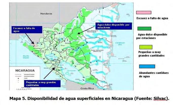 Revista de Temas Nicaragüenses No. 118 Febrero 2018 ISSN 2164-4268 - http://www.temasnicas.net/ Disponibilidad de aguas superficiales en Nicaragua y en el norte del CS.