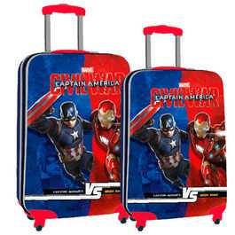 8435306245800Set 2 maletas trolley ABS Capitan America Civil War Marvel Versus 55/67cm 4rEN