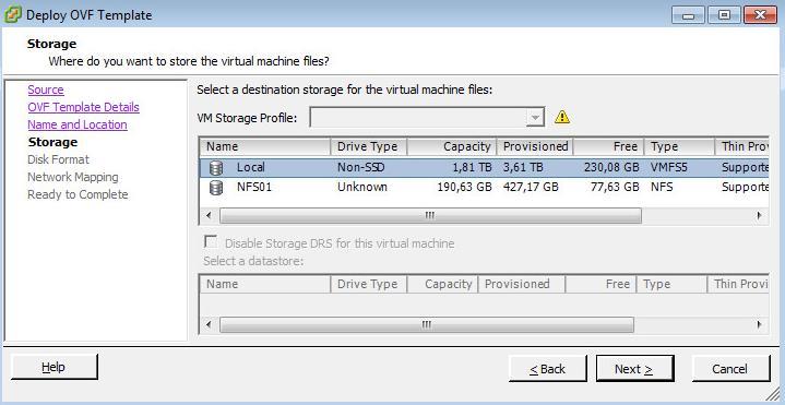 - Indicar el datastore donde se va a almacenar el servidor virtual. 6.