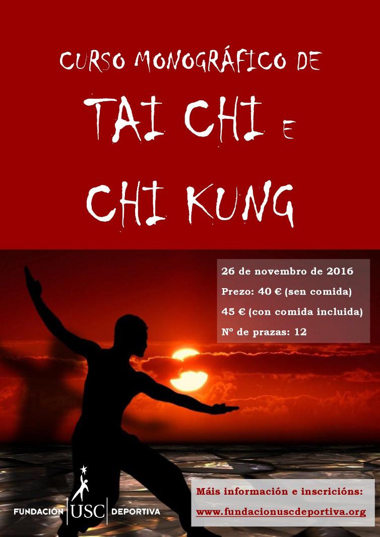 formación Curso monográfico de Tai Chi e Chi Kung Actividade para adquirir unhas nocións básicas