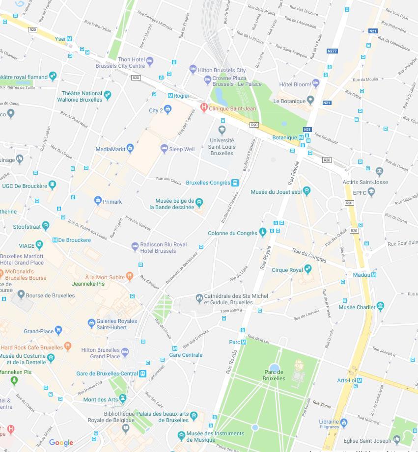 CARTE GENERALE GLOBAL MAP Smart Tour #6 DigitYser Metro Yser (boulevard d Anvers 40) Smart Tour #5 Métro Rogier (next Starbucks) Smart Tour #3 Avenue de l Astronomie 30 Smart Tour #4 Metro Madou