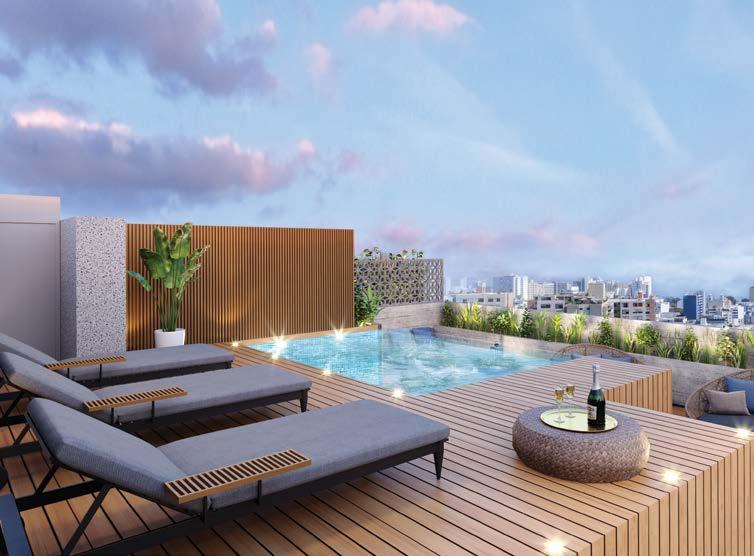Piscina Rooftop & Terrace *Imágenes, distribución y acabado sujetas a cambios según diseño