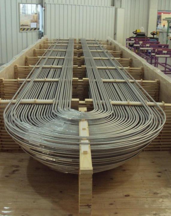 Tubos para Generadores de Vapor Producción: 14120 tubos curvados