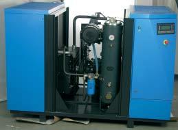 Secador integrado Las máquinas de hasta 45 kw de potencia pueden estar provistas de un secador integrado, cuyo funcionamiento lo controla la