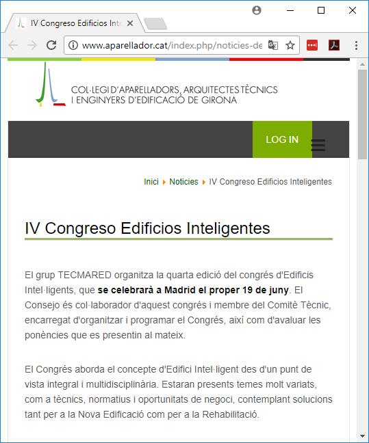 COL LEGI D APARELLADORS, ARQUITECTES TÈCNIS I ENGINYERS D EDIFICACIÓ DE GIRONA http://www.aparellador.cat/index.