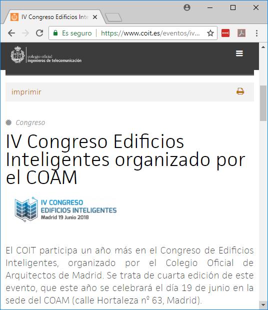 COLEGIO OFICIAL INGENIEROS DE TELECOMUNICACIÓN COIT https://www.coit.
