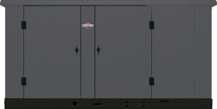 076137: 29 kw 3-Phase Aluminium enclosure InteliNanao controller, Briggs & Stratton 29 kw 4.