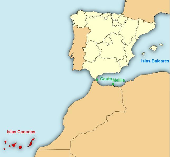 ESPAÑA Ahora vamos a conocer un poco mejor el país en el que vivimos, España, que junto con Portugal ocupa la Península Ibérica.
