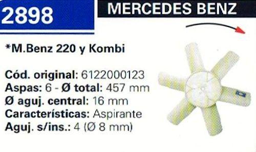 VENTILADOR MERCEDES BENZ 16201215180D (CENTRO