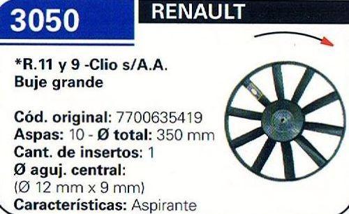 RENAULT 3050, PALETA VENTILADOR