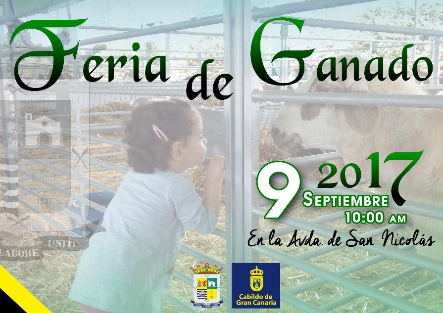 Este lunes, 28 de agosto, queda abierto el plazo de preinscripción para la Feria de Ganado La Aldea 2017, que se celebrará la mañana del 9 de septiembre en el marco de las Fiestas Patronales en honor
