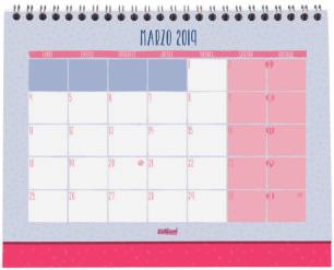 : Calendario 2019 para decidir lo ocupada que quiero estar.