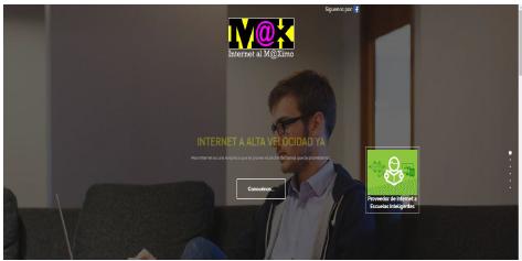 Max Internet 2017 Problemática: La empresa MAX INTERNET proveedor de servicios de internet requiere un sitio web, dominio y alojamiento con los siguientes objetivos: 1) Anunciar sus ofertas y