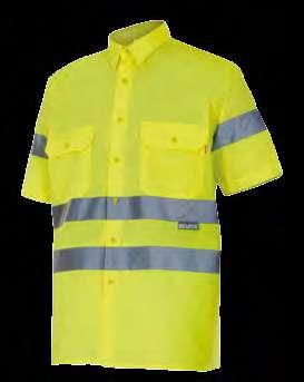 65% poliéster - 35% algodón / 115 gr/m 2 142 Camisa bicolor manga corta alta visibilidad
