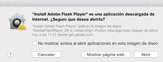 - Da clic en el ícono donde dice Install Adobe Flash Player