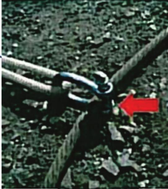 anclaje cable de 5/0" Línea de vida soga de nylon de 5/0" RELAV ERA LÍNEA DE VIDA RELAVE DESPUÉS DEL ACCIDENTE 14.3 m 7.