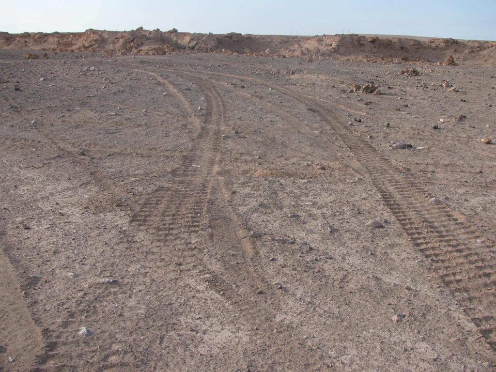 Imagen Nº 18: Sitio Lagunas 2, identificado originalmente durante la línea de base para el Rally Dakar 2010, afectado por la versión Dakar 2011.
