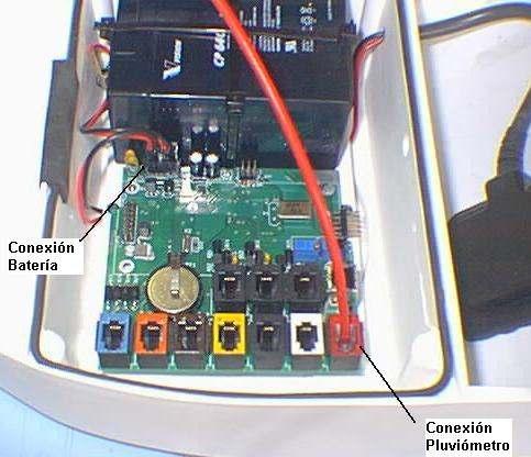 . Fuentes de energía El conector del panel solar/batería, en la placa, se identifica como JPOW, ver imagen.