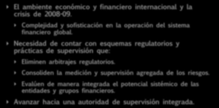 El ambiente económico y financiero internacional y la crisis de 2008-09. Complejidad y sofisticación en la operación del sistema financiero global.