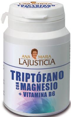 TRIPTÓFANO CON MAGNESIO + VITAMINA B6 COMPRIMIDOS El triptófano con magnesio + vitamina B6 es un complemento alimenticio a base de magnesio, L-triptófano y vitamina B6.