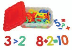 3246 Números Táctiles Acerca al alumno al conocimiento de los números, sus relieves permiten al manipularlos mayor retención de su forma y