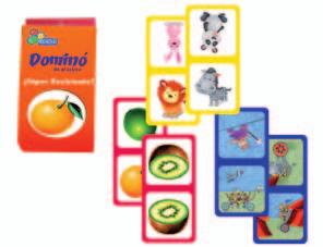 Estireno Animales 6059 Dominó de Estireno Frutas Similar al dominó tradicional en donde el niño aprende a reconocer figuras estableciendo una secuencia.