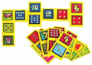 El tamaño de las piezas de este juego, así como su diseño permiten al alumno a través del tacto tener la ubicación y diseño propio de cada número siendo este