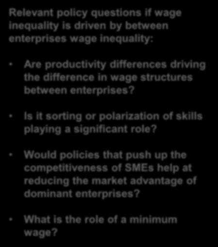Question: Why is the within - between debate on wage inequality relevant at the policy level?