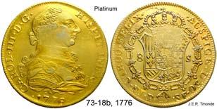 La marca de ceca P indica que fue acuñada en Popayán, pero la efigie de Carlos III no es exactamente igual a las que aparecen en las monedas colombianas.
