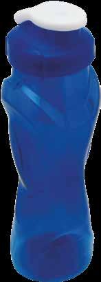 Botella plástica con  Alto: 23 cm - Diámetro: 7 cm