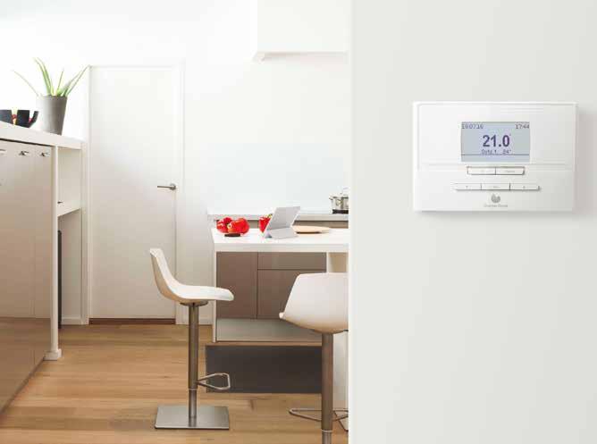 MiPro Gestión inteligente Selecciona siempre el modo más económico garantizando el confort de la vivienda, asegura además el servicio de agua caliente y, en
