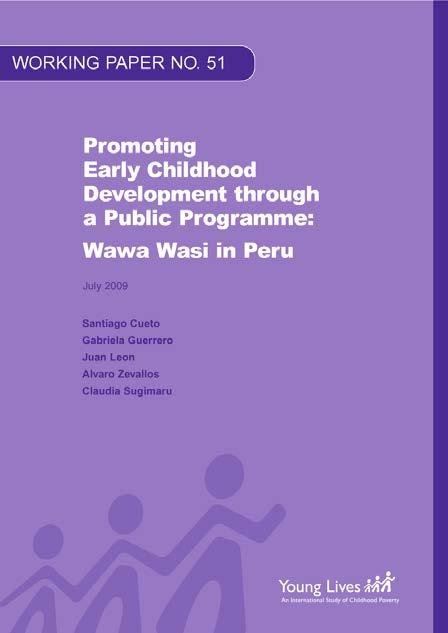 Documento de Trabajo 51 - Promoviendo el desarrollo de la primera infancia a través de un programa público: Wawa Wasi en el Perú (solo disponible en inglés) (Cueto & otros) No se encontró impacto