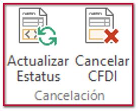 Cancelación Emisor C793 Beneficios: Se agregan una notificación que se mostrará en la pantalla principal del sistema e indicará la cantidad de comprobantes CFDI que están en proceso de aceptación por